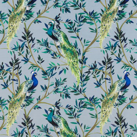 Peacock Monsoon Upholstery Fabric