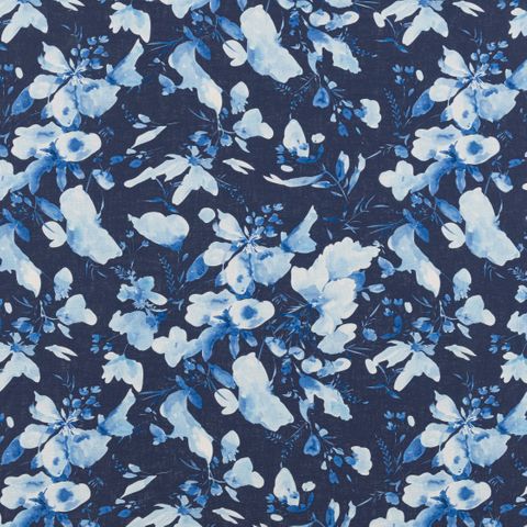 Monet Indigo Upholstery Fabric