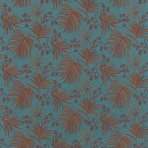 Bengkulu Teal Voile Fabric