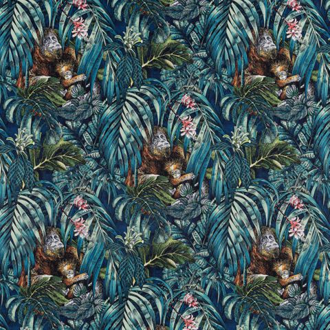 Sumatra Indigo Upholstery Fabric