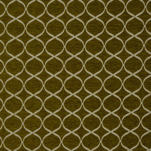 Fryetts Geo Trellis Ochre Made To Measure Curtain