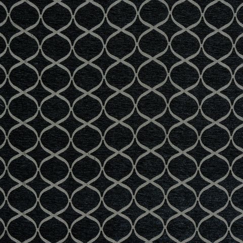 Trellis Charcoal Upholstery Fabric