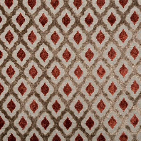 Assisi Burnt Orange Upholstery Fabric