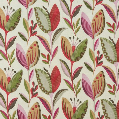 Leon Pomegranate Upholstery Fabric