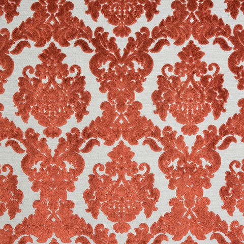 Tuscania Burnt Orange Upholstery Fabric