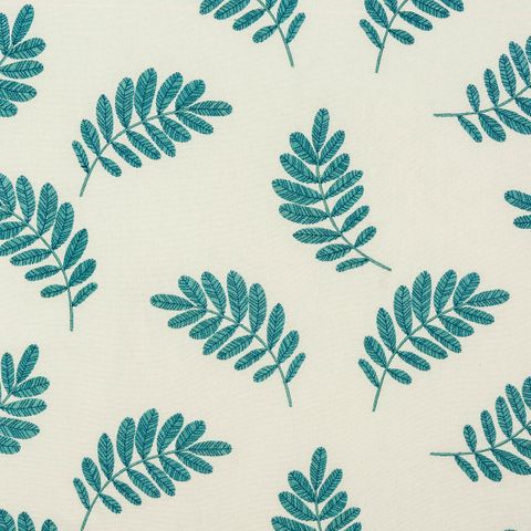 Trelissick Teal Voile Fabric