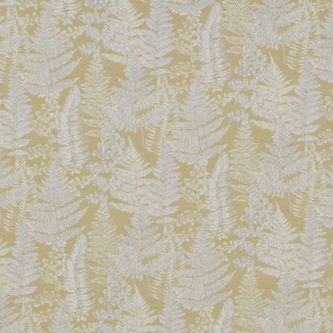 Woodland Walk Mustard Voile Fabric