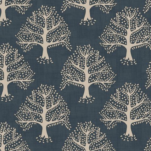 Great Oak Midnight Upholstery Fabric