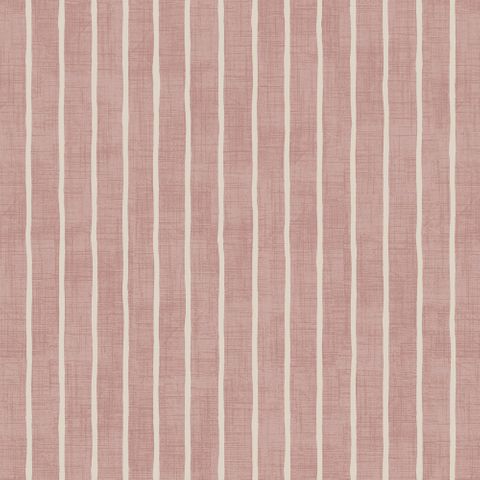 Pencil Stripe Rose Upholstery Fabric