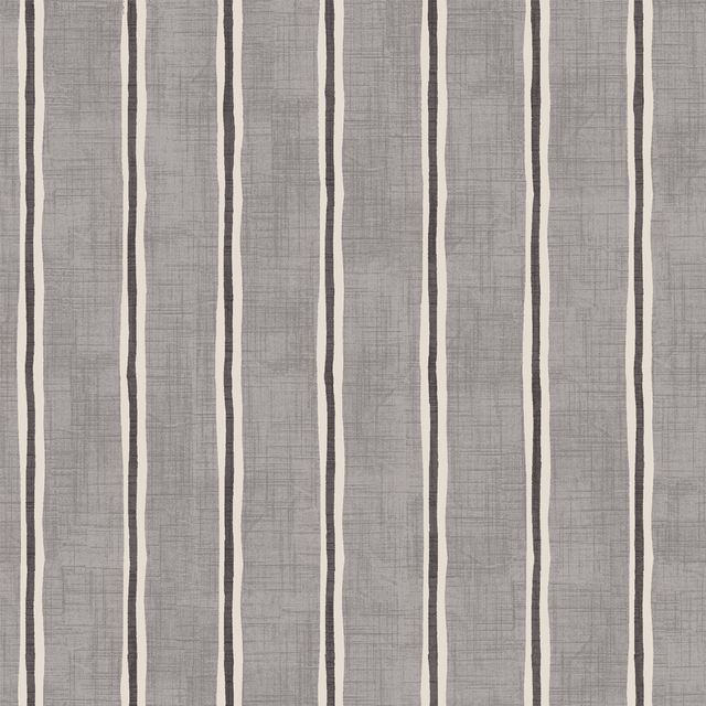 Rowing Stripe Pewter Upholstery Fabric