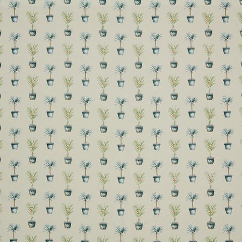 Greenhouse Pots Spruce Upholstery Fabric