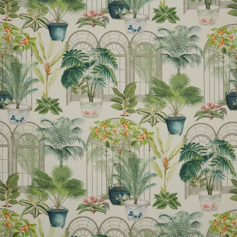 Victorian Glasshouse Spruce Upholstery Fabric