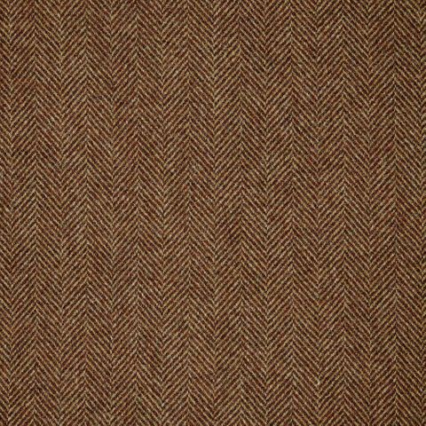 Abraham Moon Herringbone Herringbone Rust Made To Measure Curtain