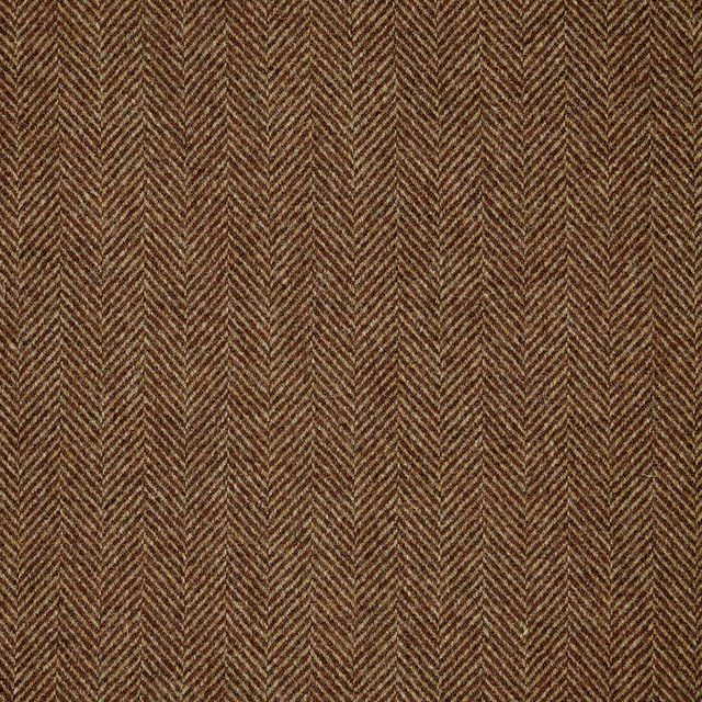 Abraham Moon Herringbone Herringbone Rust Upholstery Fabric