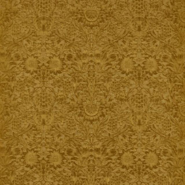 William Morris Wardle Velvets Sunflower Caffoy Velvet Sussex Rush