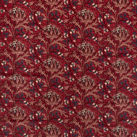 Artichoke Velvet Barbed Berry Upholstery Fabric