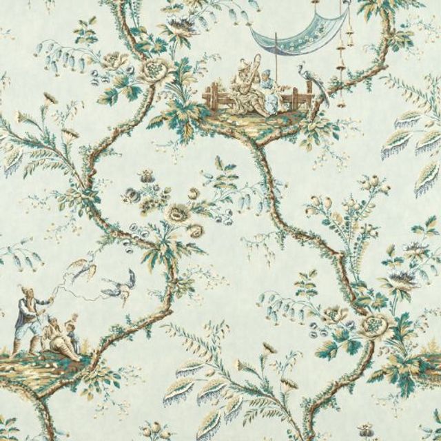 Zoffany Arcadian Thames Emperors Musician La Seine Upholstery Fabric