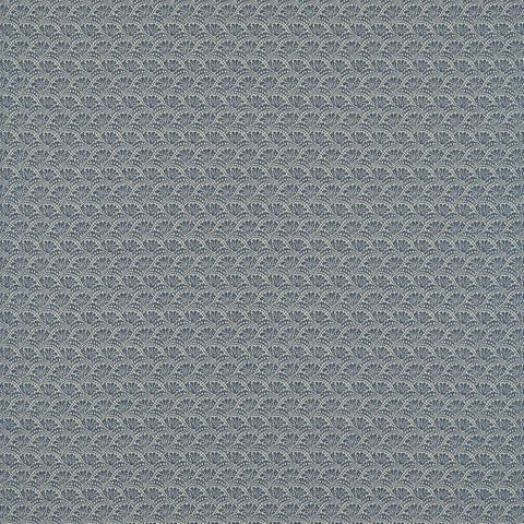 Tudor Damask Indigo Upholstery Fabric