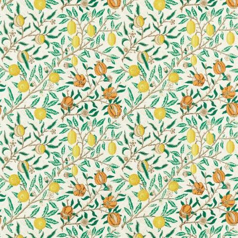 Fruit Sap Green/Tangerine Upholstery Fabric