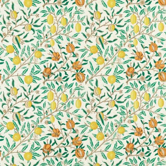 William Morris Bedford Park  Fruit Sap Green/Tangerine