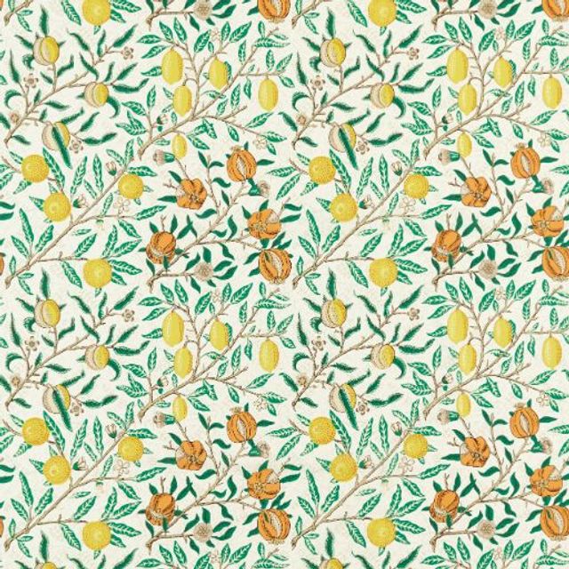 William Morris Bedford Park  Fruit Sap Green/Tangerine