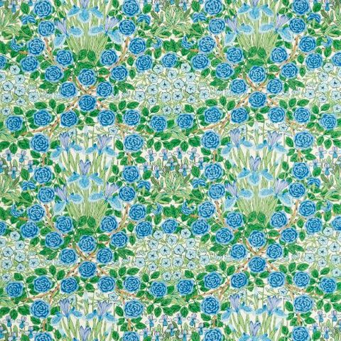 Campanula Peacock/Opal Upholstery Fabric