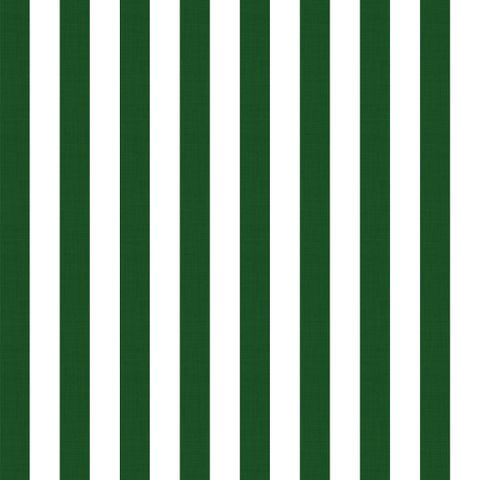 Small Stripe Forest Green Fire Retardant Fabric