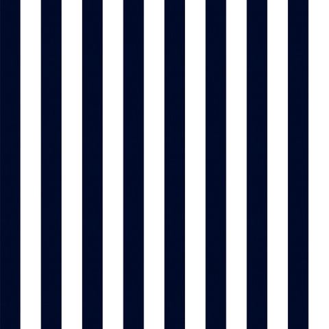 Small Stripe Bright Navy Fire Retardant Fabric