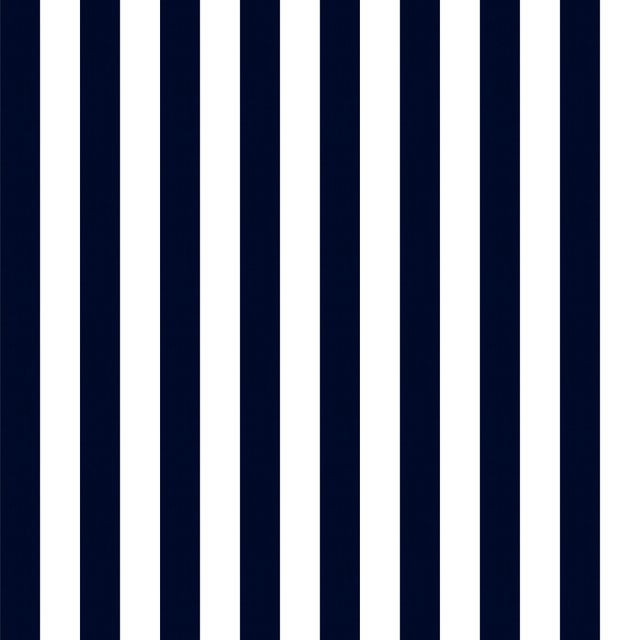 Small Stripe Bright Navy Fire Retardant Fabric