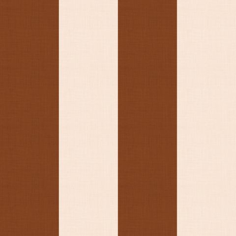 Large Stripe Terracotta Fire Retardant Fabric