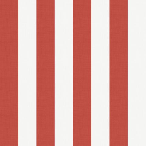 Medium Stripe Coral Red Fire Retardant Fabric