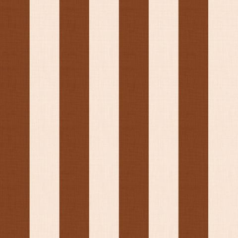 Medium Stripe Terracotta Fire Retardant Fabric