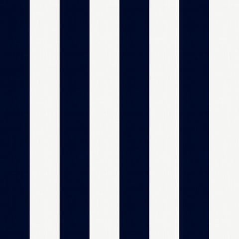 Medium Stripe Bright Navy Fire Retardant Fabric