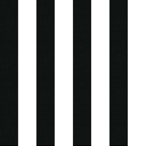 Medium Stripe Black Fire Retardant Fabric