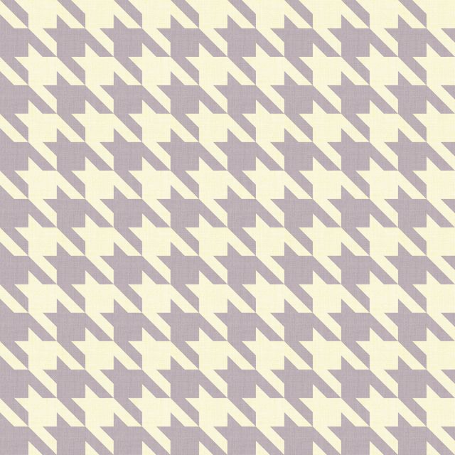 Big Hounds Tooth Cream/Lilac