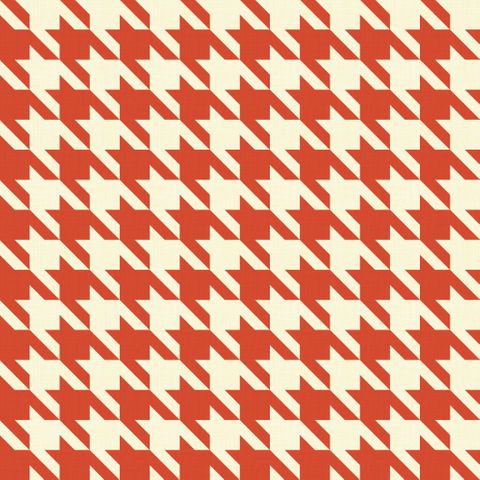 Big Hounds Tooth Coral Fire Retardant Fabric