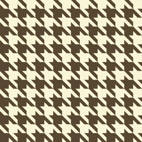 Big Hounds Tooth Cream/Sand Brown Fire Retardant Fabric