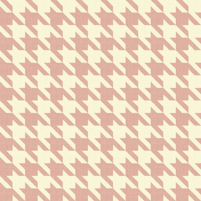 Big Hounds Tooth Cream/Powder Pink Sample