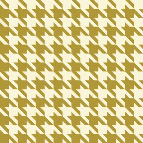 Big Hounds Tooth Cream/Sunflower Fire Retardant Fabric