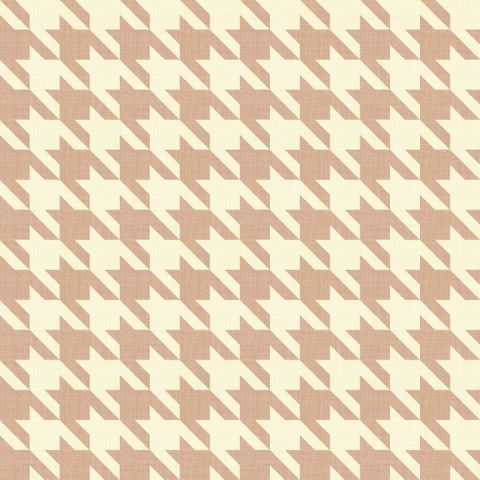 Big Hounds Tooth Creamy Fire Retardant Fabric