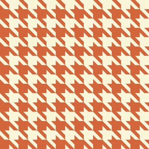 Big Hounds Tooth Light Rust Fire Retardant Fabric