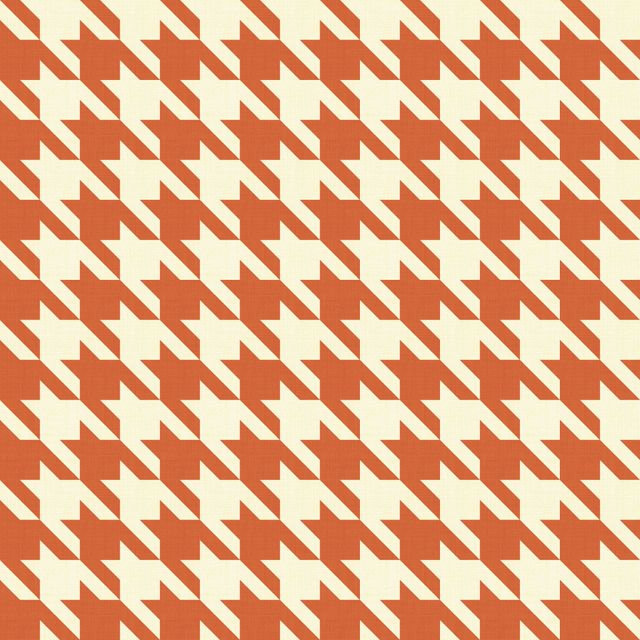 Big Hounds Tooth Light Rust Fire Retardant Fabric