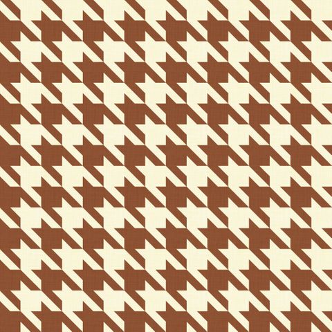 Big Hounds Tooth Rusty Fire Retardant Fabric