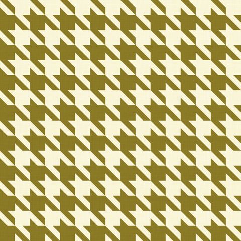 Big Hounds Tooth Tan Mustard Fire Retardant Fabric