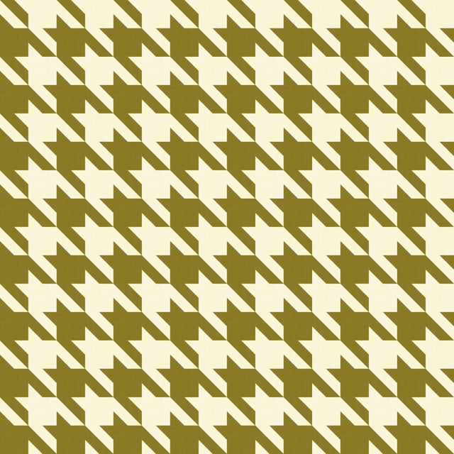 Big Hounds Tooth Tan Mustard Fire Retardant Fabric