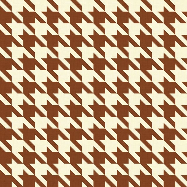 Big Hounds Tooth Terracotta Fire Retardant Fabric