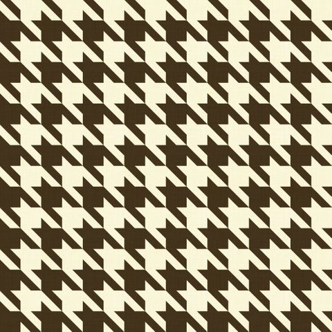 Big Hounds Tooth Cream/Hazelnut Fire Retardant Fabric