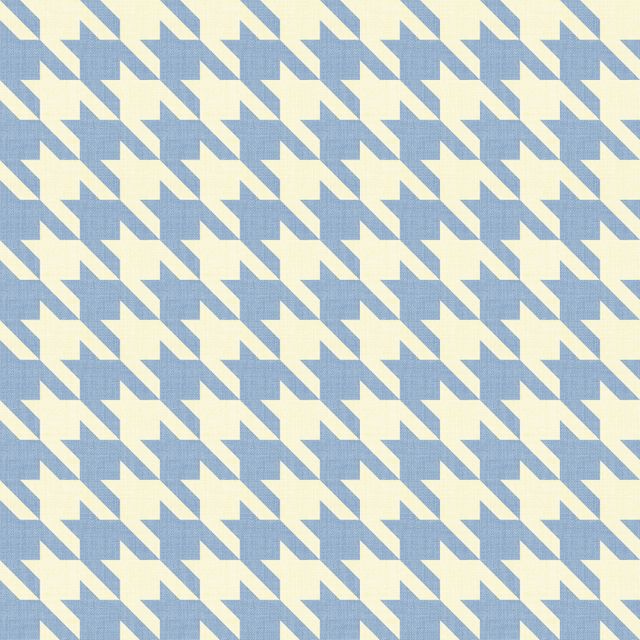 Big Hounds Tooth Powder Blue Fire Retardant Fabric