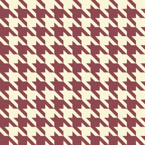 Big Hounds Tooth Cream/Blush Purple Fire Retardant Fabric