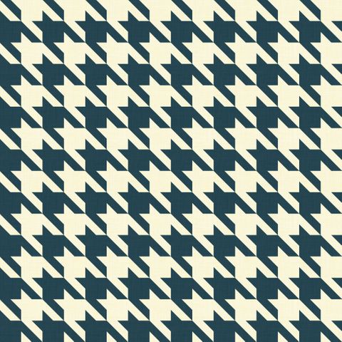 Big Hounds Tooth Cream/Mallard Fire Retardant Fabric